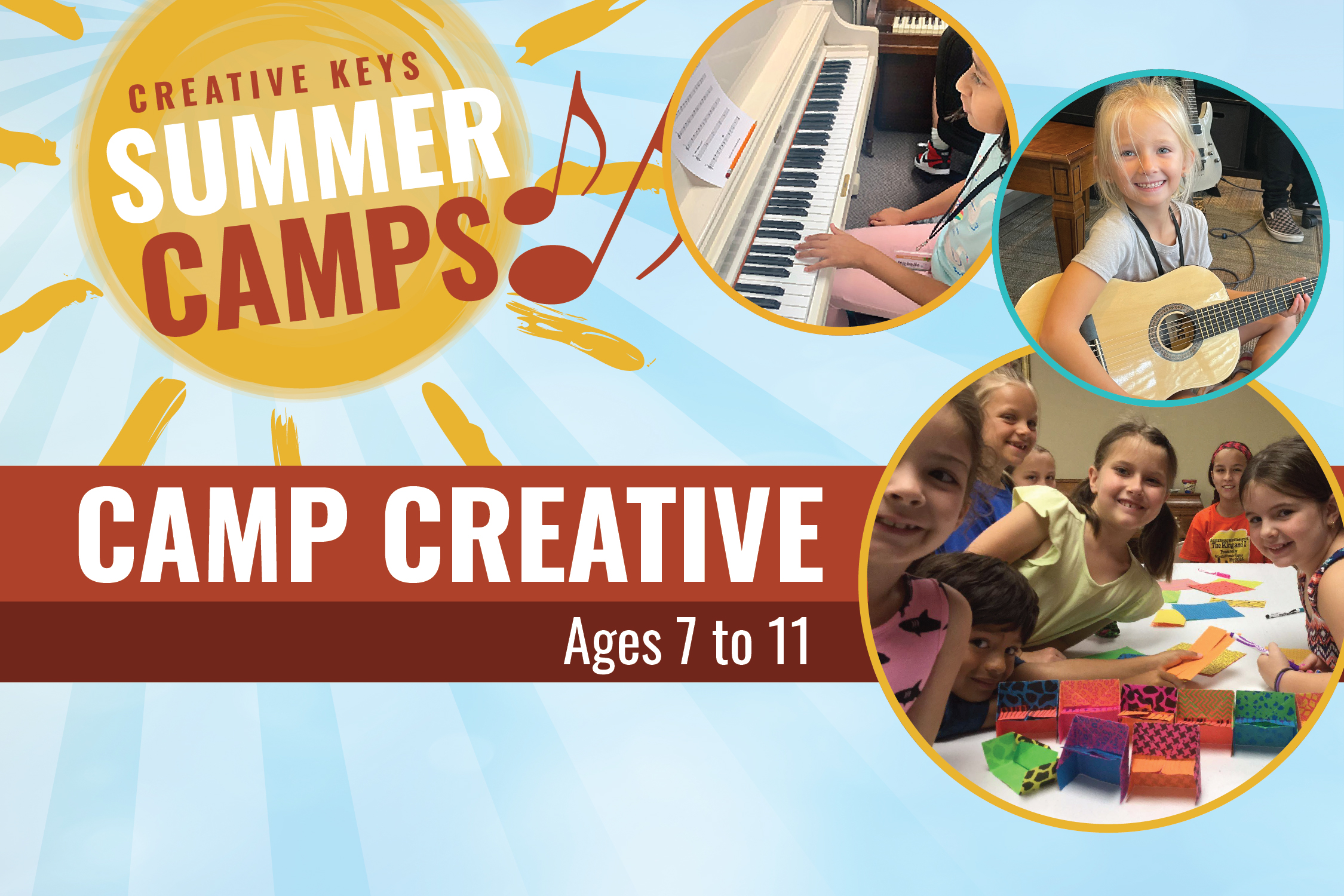 Camp Creative Music Dunedin Palm Harbor Clearwater ages 7 to 11